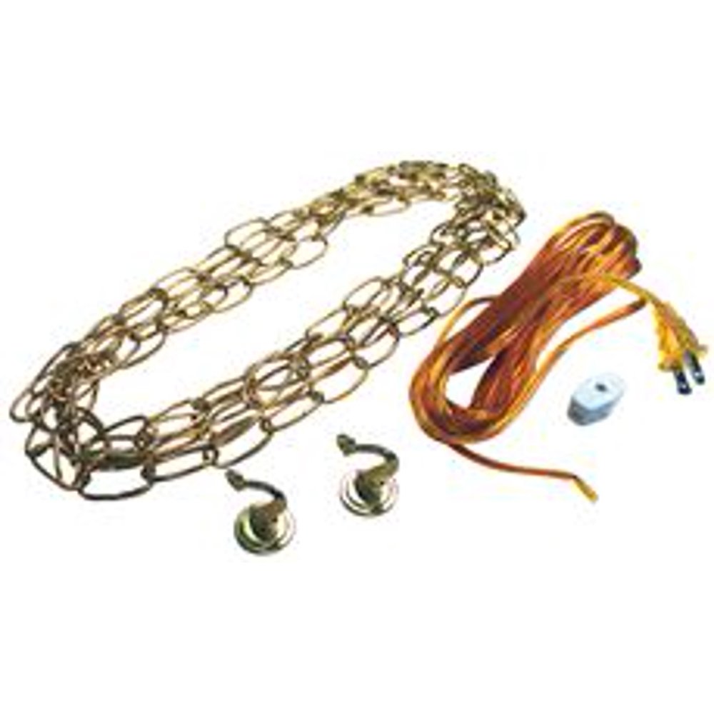SWAG HOOK AND CHAIN KIT BRASS 15 FT.