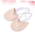 thumbnail image 3 of DEEPCRAFF Beige Half Toe Ballet Shoe with Toe Room and Double Elastic Placement, 3 of 8