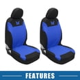 thumbnail image 7 of Unique Bargains 4Pcs Universal Washable Butterfly Car Seat Covers Kit Blue, 7 of 7