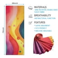 thumbnail image 2 of Colorful Tie Dye Mountain Pattern Hot Yoga Mat Towel Non Slip for Hot Yoga - Quick-Drying Yoga Mat Cover with 4 Corner Pockets with Travel Bag - Hot Yoga Towel Non Slip 74"x26", 2 of 6