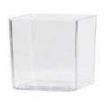 thumbnail image 3 of Maceta de plástico transparente cuadrada para plantas hidropónicas, maceta verde, material PS, maceta decorativa con patrón, 3 of 4