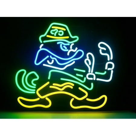 Pictures Pub Sign Shop (Desung Brand New Notre Dame Fighting Irish Neon Sign Lamp Glass Beer Bar Pub Man Cave Sports Store Shop Wall Decor Neon Light 17