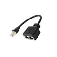 thumbnail image 1 of jesticaly LAN Ethernet Splitter Black Male to Female Computer Network Adapter One to Two, 1 of 6