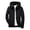 34ee-yop0721-Black, variant on Kids Zip Up Hoodie Kids Rain Jacket Boys Girls Lightweight Raincoats Kids Outdoor Windbreaker Jackets with Detachable Hood