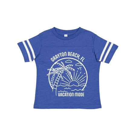 

Inktastic Summer Vacation Mode Grayton Beach Florida Gift Toddler Boy or Toddler Girl T-Shirt