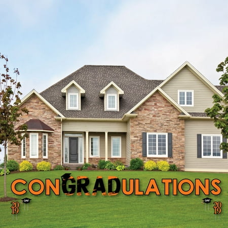 Orange Grad - Best is Yet to Come - Yard Sign Outdoor Lawn Decorations - 2019 Graduation Yard Signs - (Best Office Colors 2019)