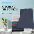 thumbnail image 5 of Kitchen Towels，4-Pack Dish Towels 100% Cotton Waffle Weave Ultra Soft Absorbent Quick Drying Dish Rags，Dish Cloths， Dishcloths Sets，Tea Dowels for Kitchen，Bar Towels,13x28 Inches, 5 of 7