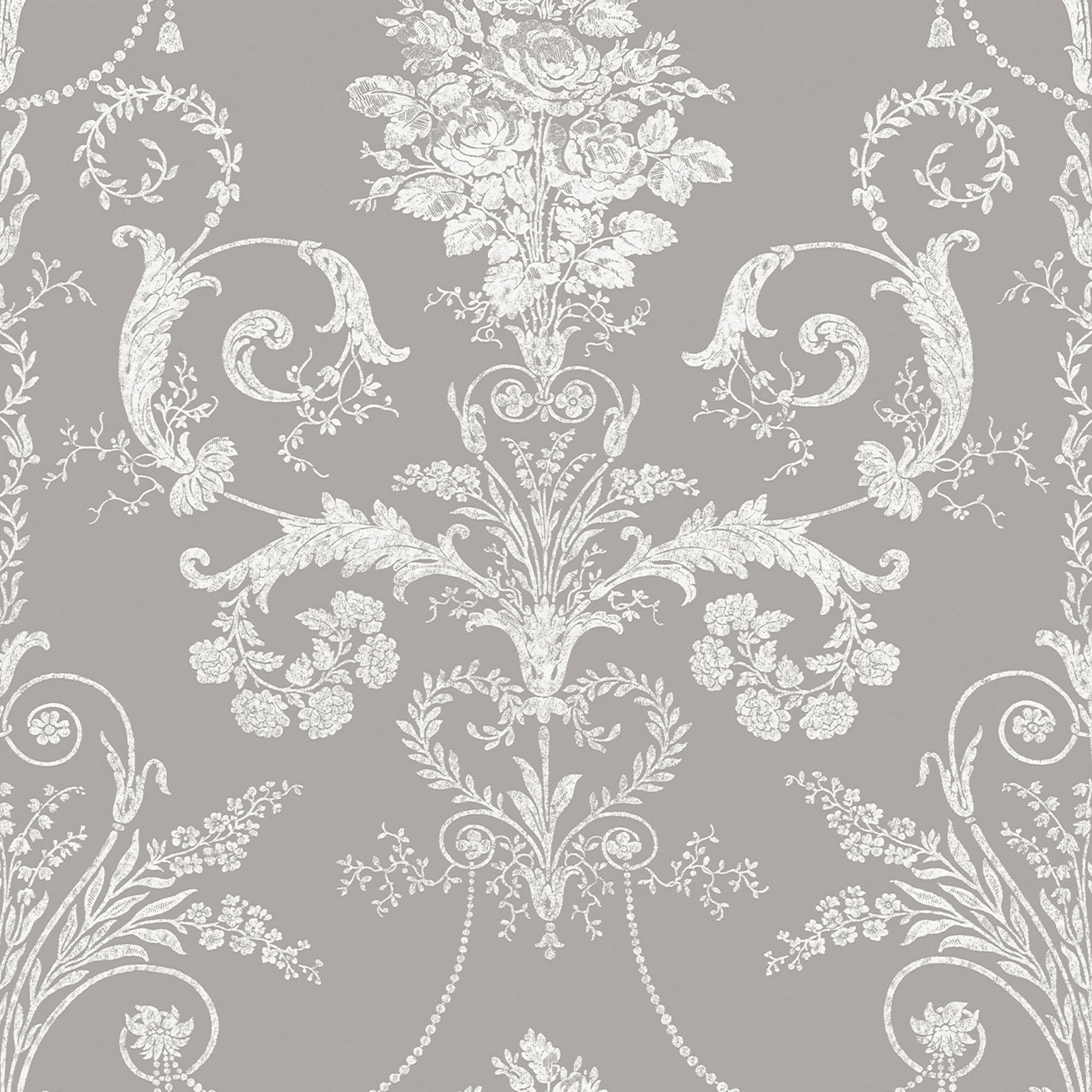 Laura Ashley Josette Steel Wallpaper