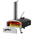 thumbnail image 1 of VEVOR 12" Outdoor Pizza Oven Portable Wood Pellet Pizza Oven Camping w/ Rotation, 1 of 9