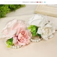 thumbnail image 3 of Rose Pearl Wrist Corsages Wristband Hand Flowers for Wedding Bridesmaid Bridal Shower Prom Party Wrist Flower Stretchable Wedding Bracelet Crystal Wedding Accessories for Women and Girls, 3 of 9