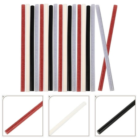 Hytrove 30Pcs Glue Sticks Coloured Hot Melt Adhesive Stick for Artists Decorations