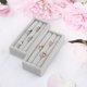 thumbnail image 3 of Bandeja de joyería, organizadora de anillos, 2 piezas de terciopelo, para anillos, aretes, bandeja de almacenamiento para caja de joyería, cajón, cómoda, 3 of 4