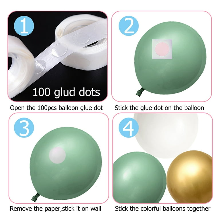 3pcs Balloon Glue Dot For Balloons Accessories Gallon Dot Birthday Wedding  Party Balloons Glue Sticker Balloons Stand Arch Balloon