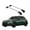 Silver, variant on Erkul Roof Rack Cross Bars for Mini Cooper Hardtop 2014-2025 | Anti-Theft Lock Aluminum Crossbars for Rooftop | Compatible with Flush Rails - Black