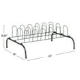 thumbnail image 2 of Household Essentials 9-Pair Metal Wire Shoe Rack, Black, 2 of 6
