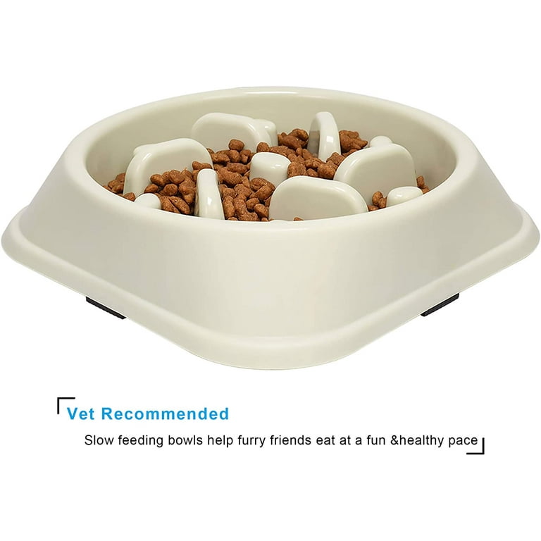 UPSKY Slow Feeder 2 Pack Dog Bowls Anti-Slip Puzzle Bowl Interactive Bloat  Stop Dog Bowl Anti-Choking Dog Bowl