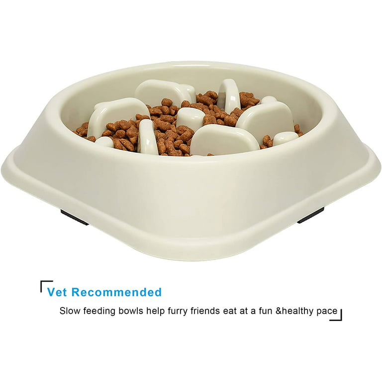 UPSKY Slow Feeder Dog Bowls, Non Slip Puzzle Bowl Interactive Bloat Stop  Dog Bowl Anti-Choking Dog Bowl for Small Large Medium Dogs