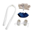 thumbnail image 2 of Ropa de muñeca de peluche, de muñeca de niña, accesorios de fotografía de juego de simulación suaves y elegantes, ropa de muñeca, para muñecas, 2 of 9