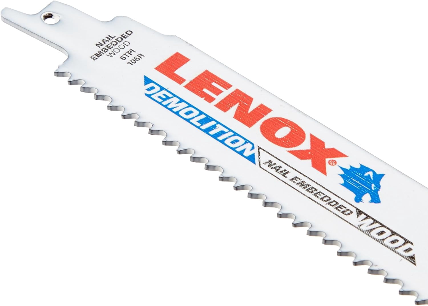 Tools Demolition Reciprocating Saw Blade with Power Blast Technology, Bi-Metal, 12-inch, 6 TPI, 5/PK