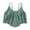 Green, variant on Ruffled Bikini Top without Shorts Full Coverage Double Layer Swim Bras Flounce Swimsuit for Women Bathing Suit Top