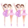 thumbnail image 4 of unbranded 4pcs Cupcake Topper Dancing Ballet Cupcake Topper Figure Ballet for Birthday Cake Party, 4 of 8