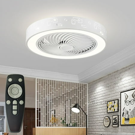 

Vikakiooze 2023 Promotion on sale Ceiling Fan Light Remote Control LED Lamp Dimmable Bedroom Office Modern