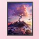 thumbnail image 3 of 11CT completo punto de cruz anochecer cerezo estampado DIY impreso pared arte costura Hugtrwg Para estrenar, 3 of 9