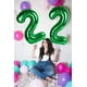 thumbnail image 3 of Globos Número Enyeopd 40" Decoración de Fiesta Verde, 3 of 6