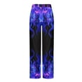 thumbnail image 4 of Dihao Pants for Men Men's Casual Flame Printing Bandage Loose Sport Cool Pajama Pants Trousers Full Length Pants Trendy Wide Leg Trousers, 4 of 4
