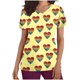 thumbnail image 2 of Fiudx Liquidación de Ahorros de Verano Blusa de Lactancia con Bolsillos y Manga Corta con Cuello En V y Estampado En Barbacoa para Mujer, 2 of 5
