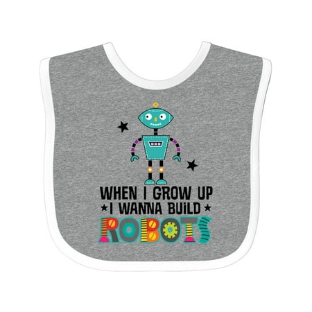 

Inktastic Future Robot Builder Robotics Engineer Gift Baby Boy or Baby Girl Bib