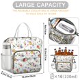 thumbnail image 5 of Pioneer Flower Floral Print Pattern Womens Lunch Box for Work,Insulated Large Lunch Bag for Tween and Teen,Loncheras Para Mujer,Leakproof Adult Lunch Bag for Work,Beach,Travel,Picnic,Camping, 5 of 7