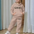 thumbnail image 6 of Kids Casual Tracksuit Set - Long Sleeve Printed Hoodie with Matching Pants, Warm and Soft Fall Winter Outfit for Girls 2-13, 6 of 7