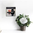 thumbnail image 2 of JEUXUS Canvas Prints Wall Art For Home and Office Wall Decoration Zen Spa Stones Canvas Artwork Print Painting Picture Black Stone Modern Abstract Wall Art for Living Room Bedroom 16x16in, 2 of 4
