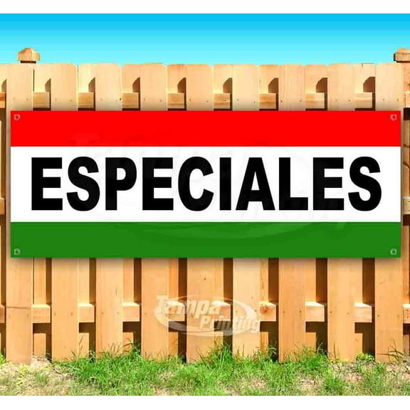 Especiales 13 oz Vinyl Banner With Metal Grommets