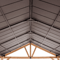thumbnail image 5 of Sunjoy 11 ft. x 13 ft. Cedar Framed Gazebo with Brown Steel Gable Hardtop Roof, 5 of 10