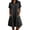Black, variant on Women's Summer Casual Shirt Dresses Short Sleeve Button Down Collared A-Line Dresses Loose Fit with Pockets
