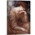 thumbnail image 1 of ARTCANVAS Reverie Canvas Art Print by Dante Gabriel Rossetti - Size: 18" x 12" (0.75" Deep), 1 of 9