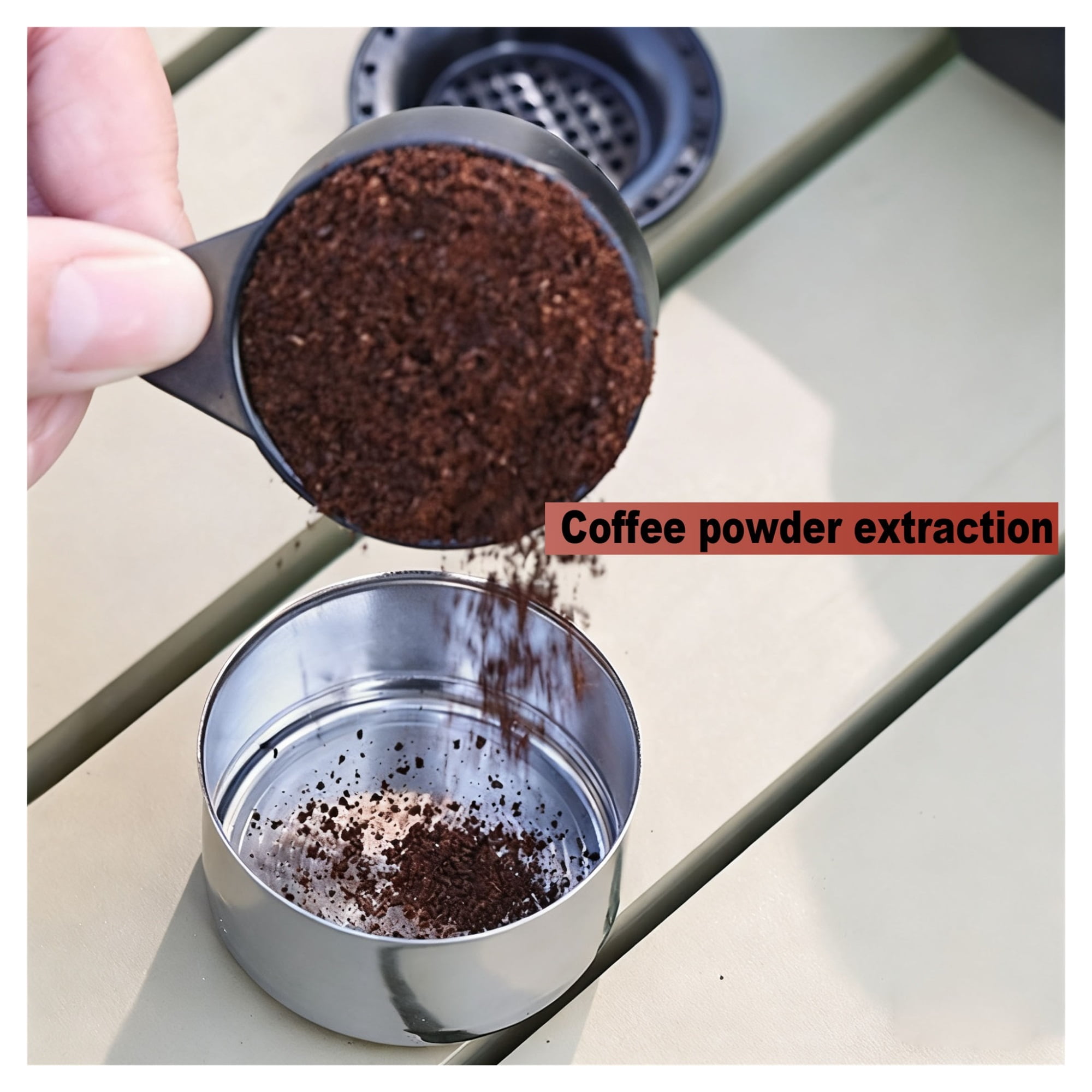 Portable Hand Pressure Coffee Machine Capsule Coffee Powder Household Travel Outdoor Small Espresso Machine