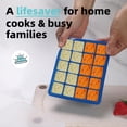 thumbnail image 5 of 1 Tbsp & 2 Tbsp Silicone Freezer Molds - For Storing Garlic, Herbs, Ginger, Pesto, Tomato Paste, Lemon Juice,Vegetable Purees,Purees and More - Silicone Food Freezer Tray (Blue 2 Pack), 5 of 6