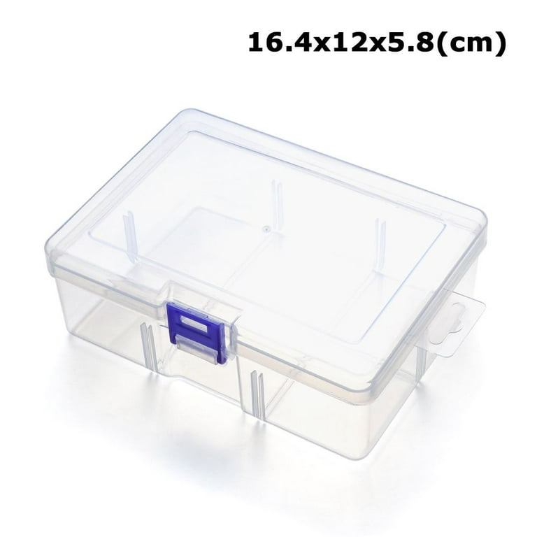 1pc Rectangular Plastic Transparent With Lid Storage Box Collection  Container Case Home Storage Organization Cosmetics Storage - Storage Boxes  & Bins - AliExpress