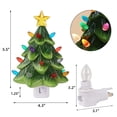 thumbnail image 2 of Lámpara nocturna Lamp Hausse con forma de árbol de Navidad, cerámica, multicolor, 12 cm, 2 of 7