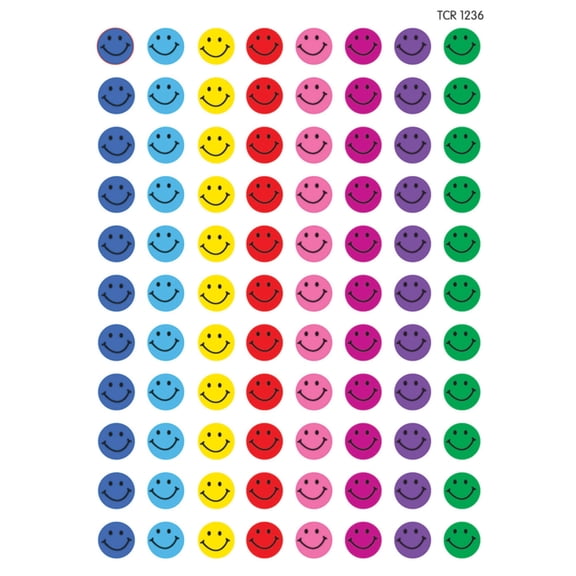 Teacher Created Happy Faces Mini Stickers (TCR 1236)