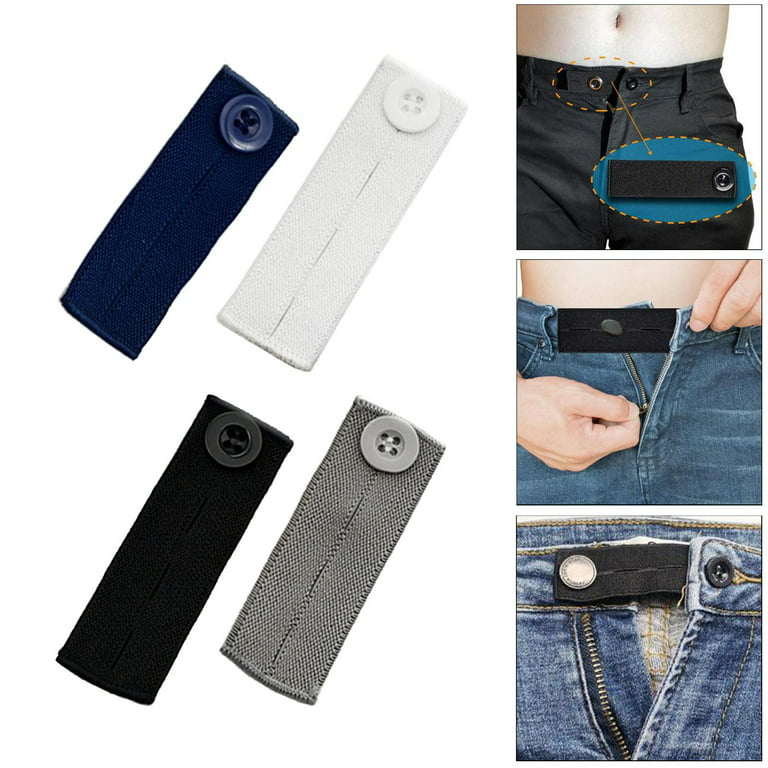 12 Pieces Button Extenders Set for Pants, Including Belly Button Extender, Pant  Waist Extender, Elastic Adjustable Extenders, Waistband Jean Extenders for  Women Men Pants Shirts Dress Trousers at  Women's Clothing store