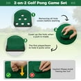 thumbnail image 6 of Gymax Golf Putting Game Set 11 FT Indoor Outdoor Puttin0g Green Mat for Backyard, 6 of 10