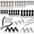 thumbnail image 1 of 85 Pieces Of Zipper Repair Set 3mm, 5mm, 8mm Metal Zipper Replace Zipper Kit, 1 of 5