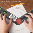 thumbnail image 3 of JinsintoDigital Angle Ruler Protractor Spirit Level Ruler Digital Goniometer 230mm 360° Angle Gauges with Horizontal Vertical Circle Level Bubble, LCD Display, Dual Scale Ruler, 3 of 5
