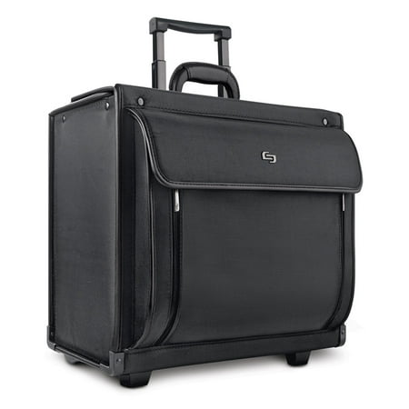 Solo New York Herald Rolling Case  Black  Polyester