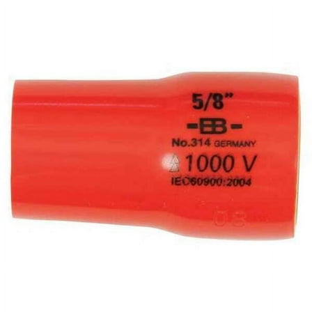 Wiha Socket, Steel, Chrome, 1/4 in 31425