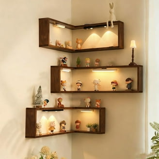 Yamazaki Home Wall-Mounted Shelf, White, Wood, Supports 11 pounds